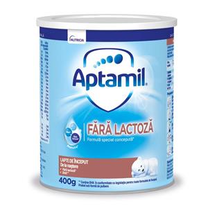 Aptamil fara lactoza,lapte de inceput, 400g, de la nastere