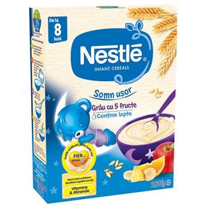 Cereale Nestle Grau cu 5 fructe Somn Usor, 250g, de la 8 luni