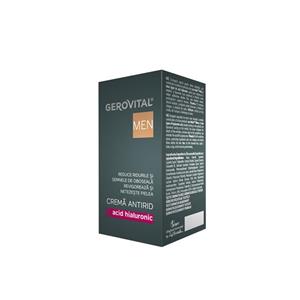 Crema antirid cu acid hialuronic gerovital men 30 ml