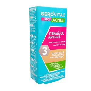 Crema CC matifianta Gerovital stop acnee 30 ml