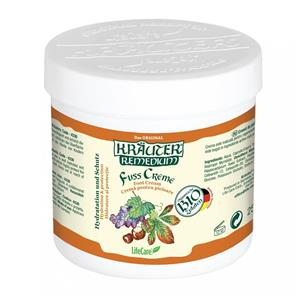 Crema de picioare Bio pentru imbunatatirea circulatiei cu vita de vie si plante Krauter Remedium, 250 ml, LifeCare