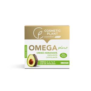 Crema hidratanta emolienta si catifelanta OMEGA Plus cu Omega 3, 6, 7, 9 & ulei de avocado, Cosmetic Plant, 50 ml