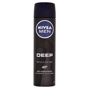 Deodorant antiperspirant 48h Nivea Men Deep Dry&Clean Feel 150ml