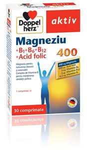 Doppel Herz Magneziu 400 B1+B6+B12+Acid folic 