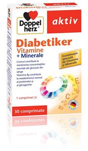 Doppelherz Aktiv Diabetiker Vitamine + Minerale, 30+10 comprimate