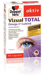 Doppelherz aktiv, Vizual Total Omega-3+Luteina, 30+10 comprimate
