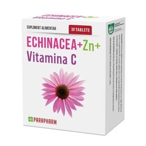 Echinacea + Zn+ Vitamina C 30 tablete Parapharm