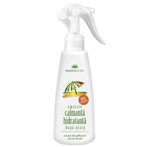  Emulsie calmanta-hidratanta dupa plaja cu extract de galbenele si ulei de menta, 200 ml, Cosmetic Plant