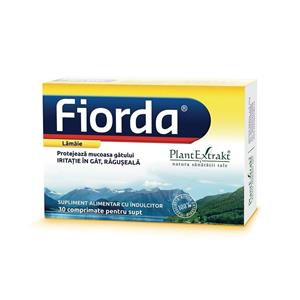 Fiorda, 30 comprimate pentru supt cu lamaie