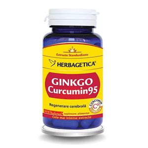 Ginkgo Curcumin 95, 60 capsule,  Herbagetica