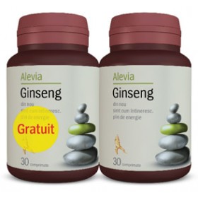 Ginseng 30 comprimate Alevia 1+1 Gratis