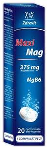 Maxi Mag 375 mg  20 comprimate efervescente