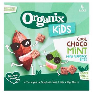 Orgamix kids-choco mint-cubulete ecologice (bio) moi din ovaz integral cu cacao si menta, 3 ani +,92 gr