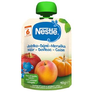 Piure Nestle cu mere, dovleac si caise, 90g, de la 6 luni
