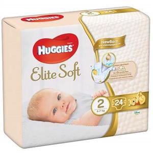 Scutece Huggies Elite Soft nr.2, 4-6 kg, 24 buc