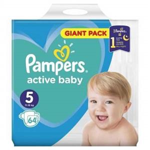 Scutece Pampers Active Baby Giant Pack nr.5, 11-16 kg, 64