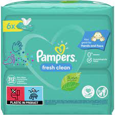 Servetele umede Pampers fresh clean (6*52)