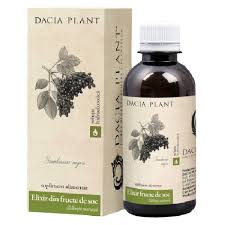 Solutie Hidroalcoolica  Elixir din fructe de soc, Dacia Plant, 200 ml
