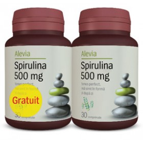 Spirulina 500 mg 30 comprimate 1+1 Gratis
