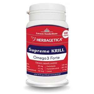 Supreme Krill Omega 3 Forte, 30 capsule, Herbagetica