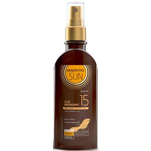 Ulei bronzant Gerovital Sun, SPF 15, 150 ml