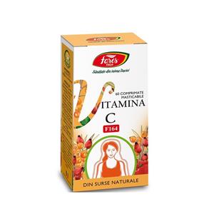 Vitamina C Naturala F164, Fares, 60 comprimate masticabile