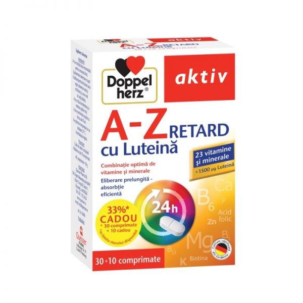 Aktiv A-Z Retard cu Luteina 30+10 comprimate DoppelHerz