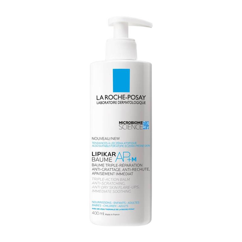 Balsam cu tripla actiune impotriva puseurilor de uscaciune a pielii Lipikar Baume AP+M, 400 ml, La Roche-Posay