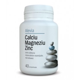 Claciu Magneziu Zinc 40 comprimate Alevia