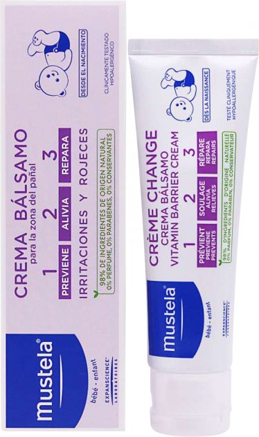 Crema pentru schimbatul scutecului Mustela Vitamin Barrier 1-2-3 50ml
