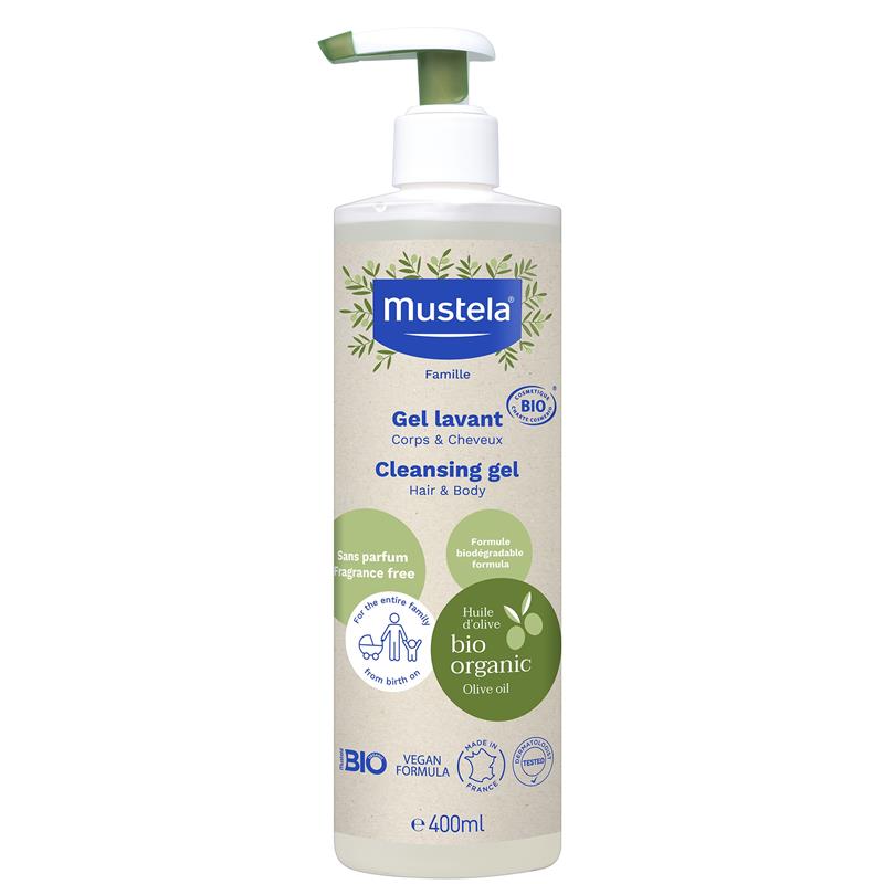 Gel de curatare par si corp certificat BIO (400 ml), Mustela