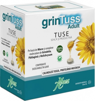 Tablete pentru tuse seaca si productiva, GrinTuss, Aboca