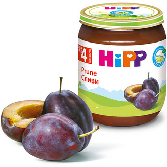 Hipp Prune BIO de la 4 luni 125 gr 