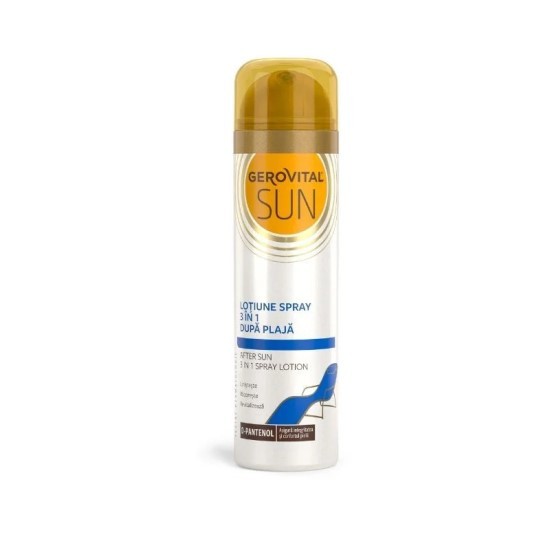 Lotiune spray 3 in 1 dupa plaja Gerovital Sun, 150 ml