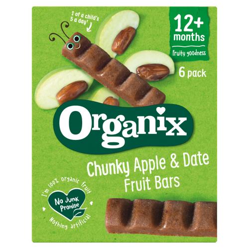 Orgamix, batoane ecologice (bio) din curmale si mere 12 luni +