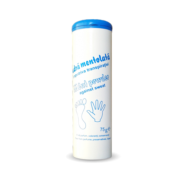 Pudra mentolata impotrivfa transpiratiei mint power against sweat, Mebra, 75g