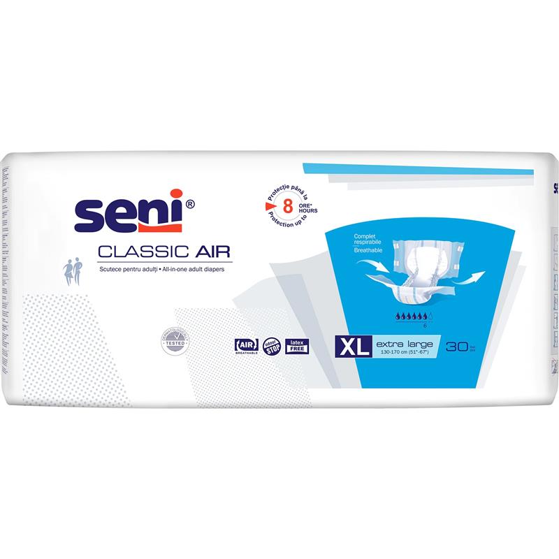 Scutece pentru adulti Seni Classic Air Extra Large, 30 buc