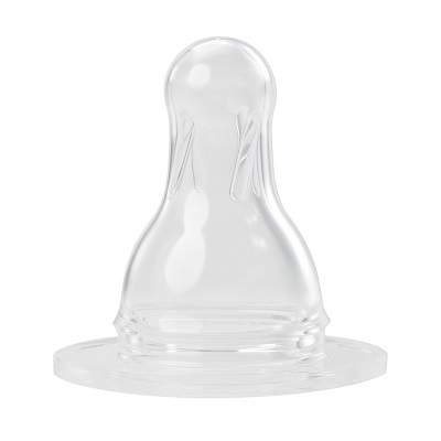 Tetina din silicon rotunda cu ventil pentru cereale, 0-24 luni, 2 bucati, 17303, Baby Nova