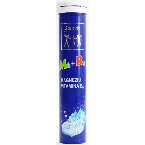 ZDROVIT MAGNEZIU + VITAMINA B6 (20 comprimate efervescente)
